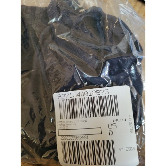 Breezies Black Jacquard Shine Unlined Wirefree Sports Bra 38DD - Picture 7 of 7